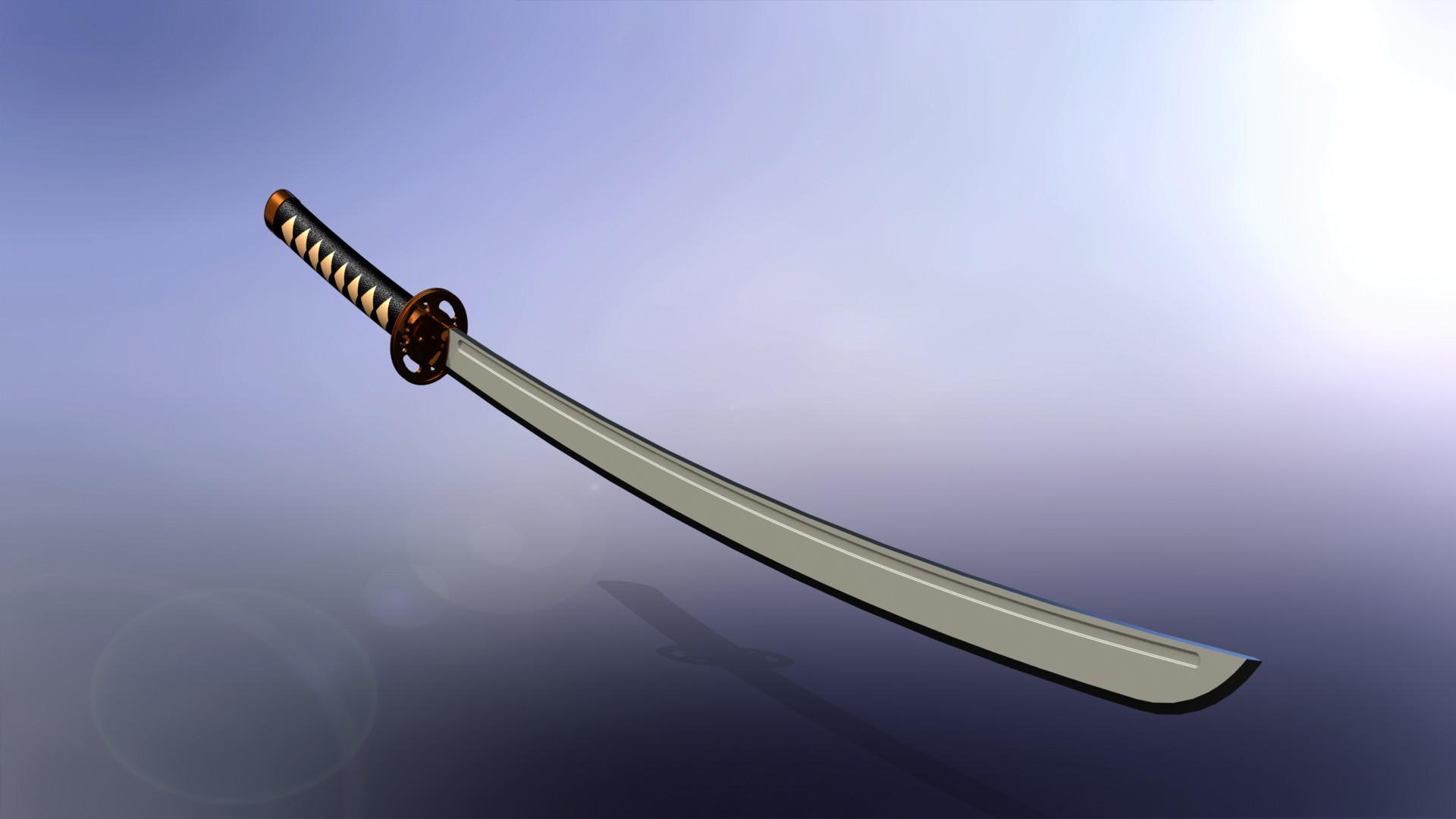 基于日本武士刀的东方剑